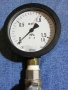 Манометър със спирателен кран комплект , снимка 3
