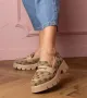 Дамски мокасини с бродерия Renos, снимка 2