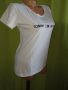 Tommy Hilfiger S- Бяла  дамска памучна тениска с лого , снимка 5