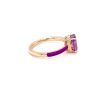 Златен дамски пръстен 3,60гр. размер:54 14кр. проба:585 модел:23080-1, снимка 3