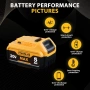 1 бр. 5.0AH литиево-йонна батерия 18V за Dewalt DCB/DCD/DCF/DCG/DCS серия, снимка 6