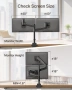monTEK двойно рамо за монитори 17"–57" до 27 кг – VESA 75/100, газови пружини, снимка 2