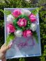 Букет от сапунени рози в рамка , снимка 3