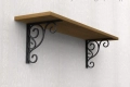 Конзоли , рафтодържачи стойки и ъгли за рафтове и етажерки от ковано желязо, снимка 13
