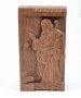 Исус чука на портата пусни нашия божи спасител в дома си красива майсторска  дърборезба 1998г., снимка 1