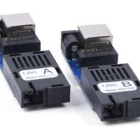 Gigabit Fiber OpticalMedia Converter 10/100/1000Mbps - комплект 2 броя, снимка 1 - Мрежови адаптери - 45477606