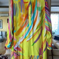 Пъстра лятна рокля тип риза, снимка 1 - Рокли - 45294627