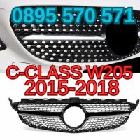 Предна Решетка за Мерцедес Mercedes Ц Клас C Class W205 (15-18) АМГ, снимка 1 - Аксесоари и консумативи - 45099523