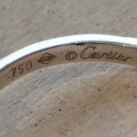 Златен 18к пръстен с 2.5 карата изумруд и брилянти 1.4 карата на фирма Cartier-Продаден, снимка 5 - Пръстени - 44978370