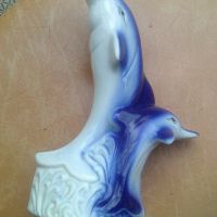 Порцеланов делфин шише за ракия, снимка 2 - Сервизи - 45875997
