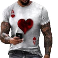 Мъжка тениска с къс ръкав,геометричен 3D принт с дизайн на Асо Пика, снимка 12 - Тениски - 45653577