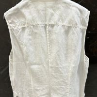 Блуза без ръкав, MaxMara, Италия, размер IT 46-48, лен, снимка 8 - Ризи - 45387110