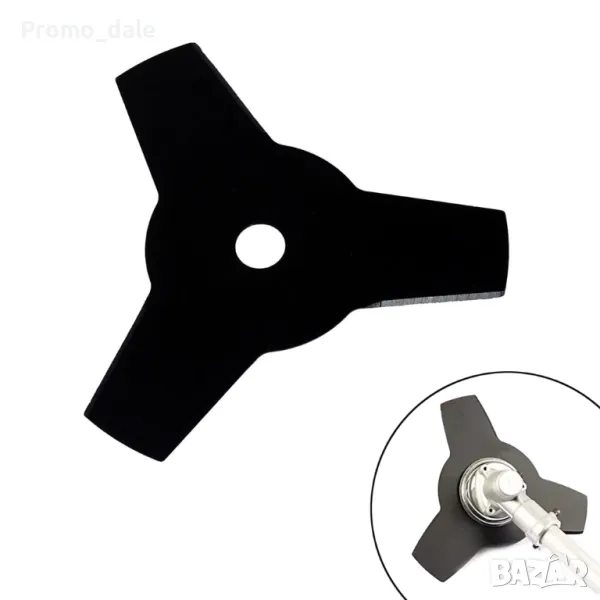 Универсален троен диск за бензинов тример, тризъб диск за тример, снимка 1