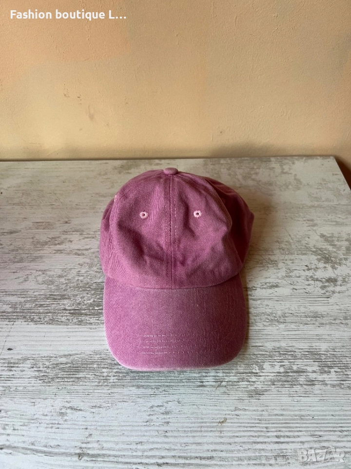 Розова бейзболна шапка с регулираща се обиколка на главата 🌸, снимка 1
