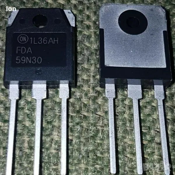 FDA59N30 n-FET транзистор 300V, 59A, 500W, 0R047typ. low gate charge - 77nC typ., снимка 1