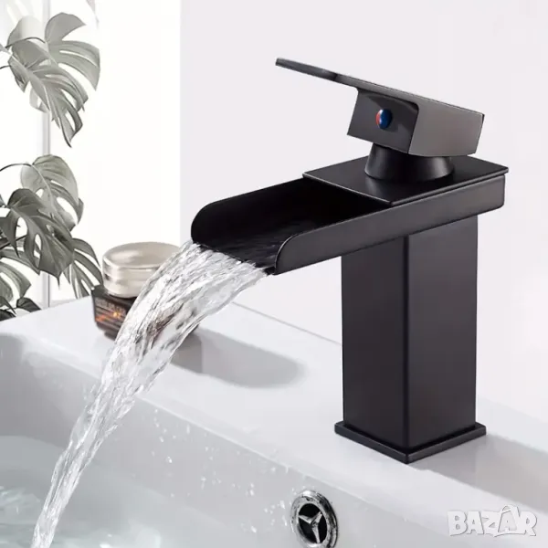 🚿 ЛУКСОЗЕН СМЕСИТЕЛ ЗА БАНЯ В ЧЕРНО И В ХРОМ 🚿, снимка 1