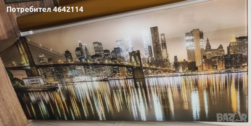 Картина принт върху стъкло 120х50, снимка 1