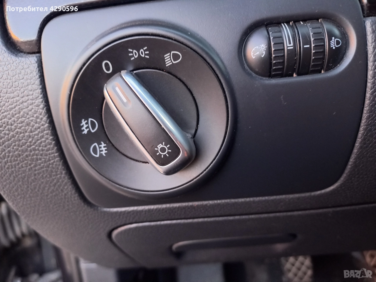 Бутон ключ фарове за VW Golf 6 / Голф 6, снимка 1