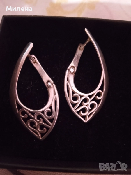 Сребърни обеци , снимка 1