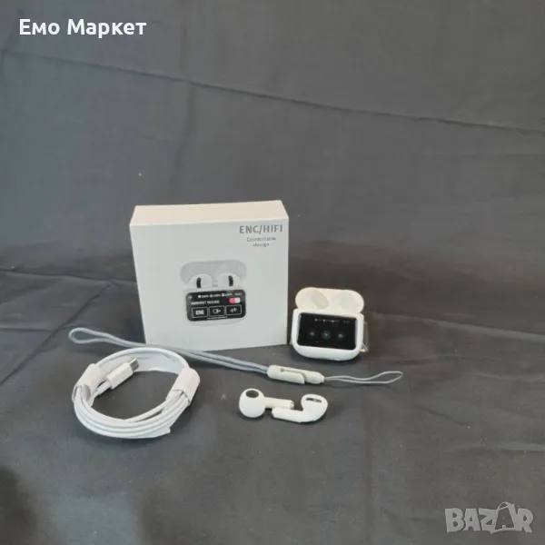 Bluetooth Слушалки А11 про с Дипслей 1, снимка 1