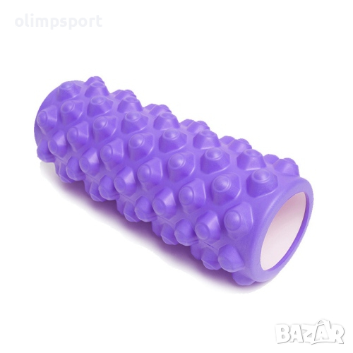 Фоумролер (Foam roller) с релефна повърхност за дълбок масаж. , снимка 1