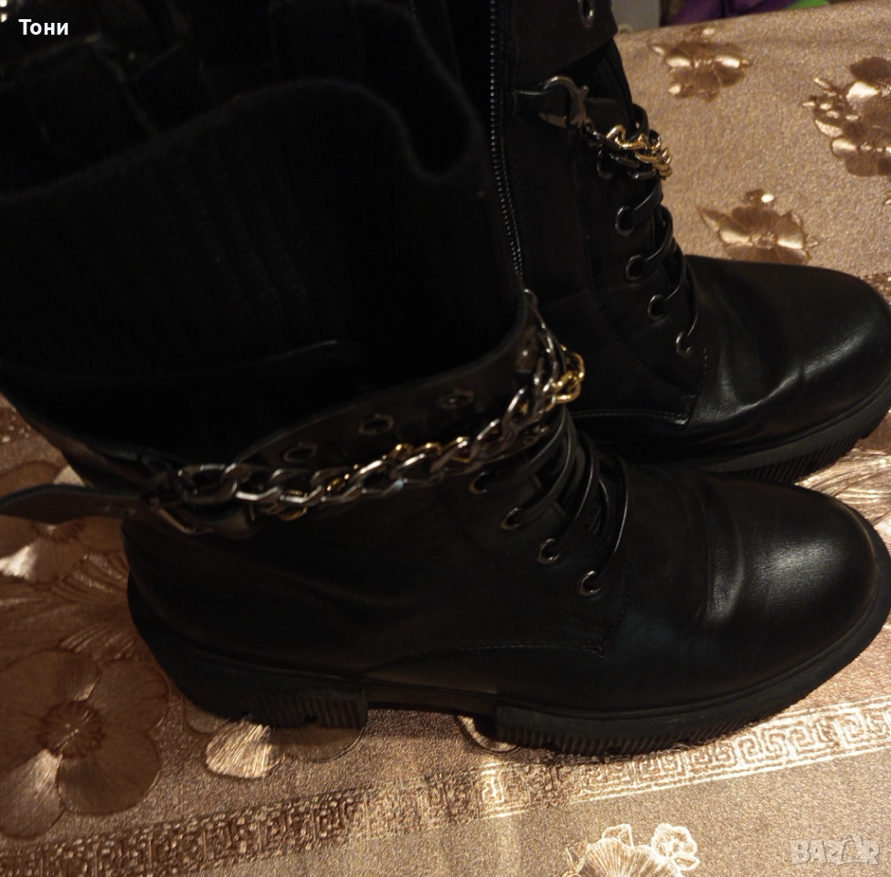 LADY GLORY Нови Дамски Боти Изцяло от Естествена Кожа 39, снимка 1