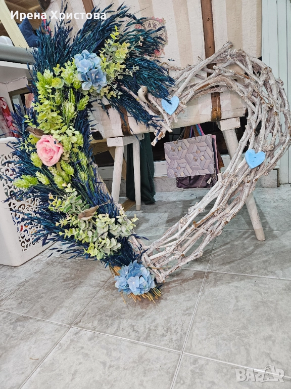 Венец - сърце. Декорация за дома. Наличен! , снимка 1