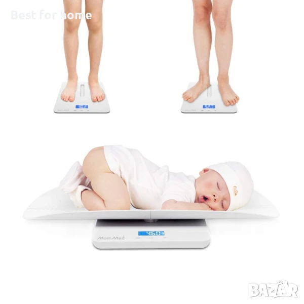 Везна за новородени с функция задържане, снимка 1