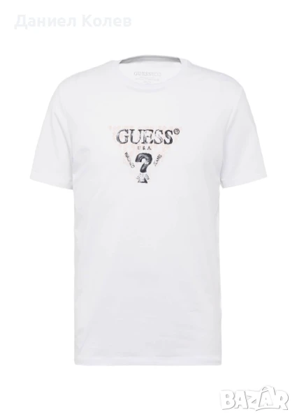 Оригинална Мъжка Бяла Тениска Guess, снимка 1