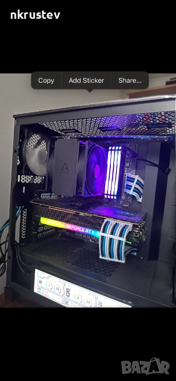 Геймърски компютър: Ryzen 5800X3d и EVGA RTX 3080, снимка 1