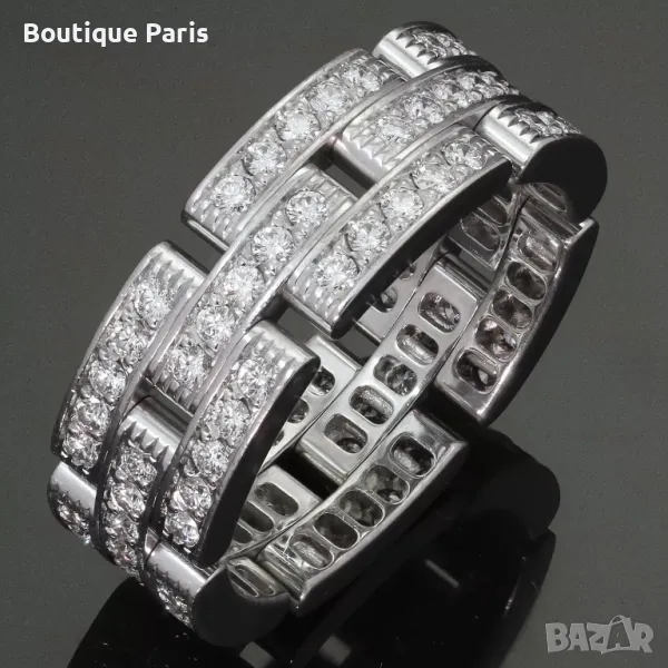Cartier пръстен с мойсанити, снимка 1