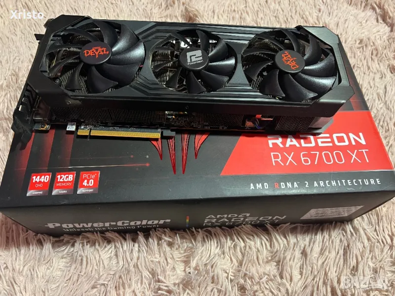 Видео Карта Powercool RedDevil RX 6700 XT 12 GB, снимка 1