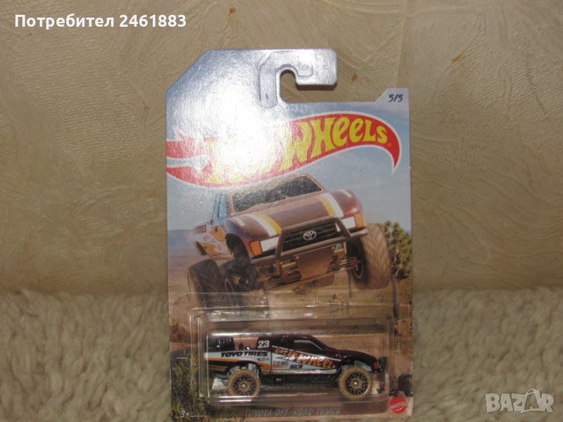 Hot Wheels Toyota off-road truck метална количка. Oт "калната серия". Нов, снимка 1