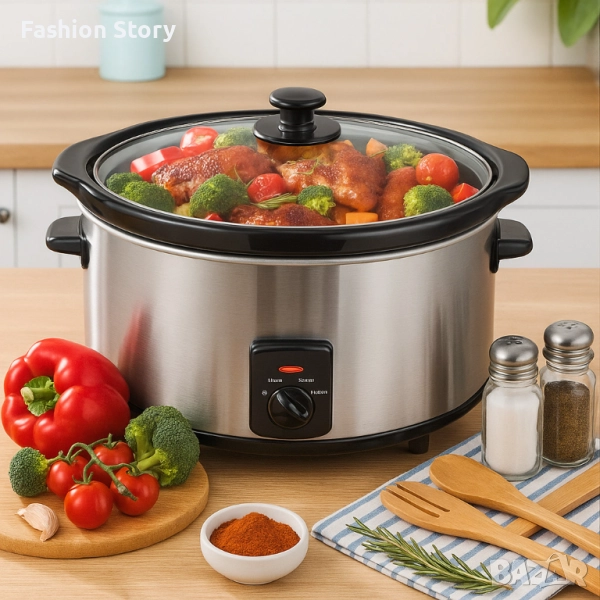 Slow Cooker тенджера Royalty Line SLC1012/SLC1013 – спестява време, съхранява вкуса, снимка 1