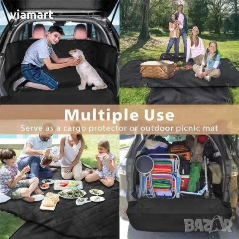 Покривало за багажник XL6 - универсална постелка за SUV и комби, подходяща за кучета, снимка 4 - Аксесоари и консумативи - 50526593