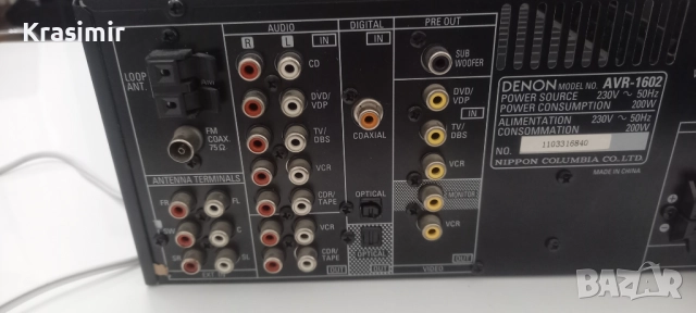 Denon AVR-1602 AV ресийвър 5.1, снимка 6 - Ресийвъри, усилватели, смесителни пултове - 51798526