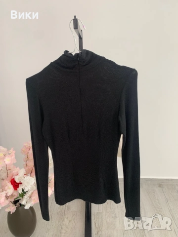 Alessa Алеса черно поло в размер S, снимка 7 - Блузи с дълъг ръкав и пуловери - 53018684