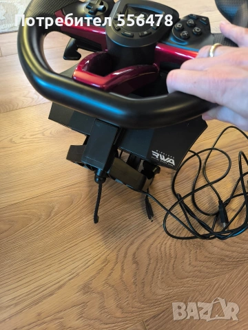 В ГАРАНЦИЯ!Безжичен волан с педали PS, снимка 4 - Аксесоари - 53425922