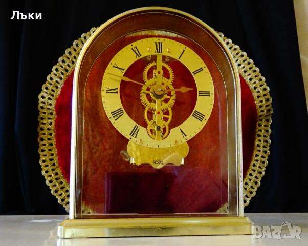 Кралски настолен часовник скелетон S.Haller. 