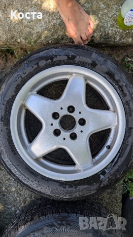 Зимни гуми с джанти за Мерцедес 205/60/16 w211 w210 w202 w201 w124, снимка 4 - Гуми и джанти - 51446720