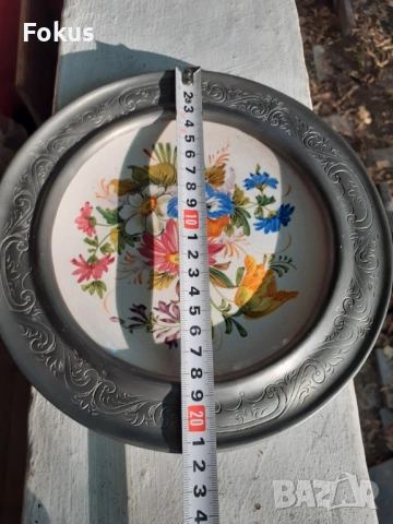 Стара и рядка колекционерска чиния за стена Bassano порцелан, снимка 8 - Антикварни и старинни предмети - 53461046