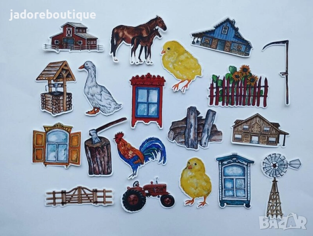 Дизайнерски стикери за скрапбук различни теми Лято/ Свети Валентин/ Пътешествия/ Бебешки и други, снимка 9 - Други - 45556866