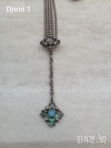 Дамски винтидж сет с тюркоаз , снимка 7 - Антикварни и старинни предмети - 53643867