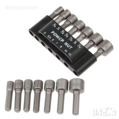 4657 Комплект шестостенни вложки за винтоверт, 14 части – 1/4" захват за болтове, снимка 9 - Винтоверти - 53822583