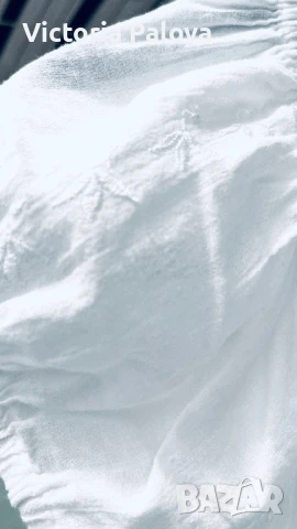 Бяла рокля-туника индийски памук, снимка 8 - Рокли - 51025662