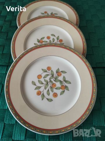 6 броя порцеланови чинии, снимка 3 - Чинии - 46351436