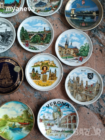 Колекция от порцеланови , декоративни,  сувенирни чинии от различни  градове и забележителности , снимка 6 - Антикварни и старинни предмети - 52869409