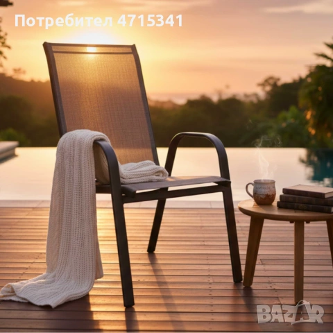 Градински столове ,стомана,2 броя, снимка 3 - Столове - 53190682