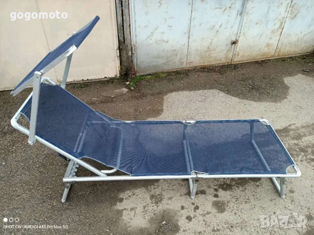 шезлонг алуминиев, сгъваемо алуминиево легло, туристическо сгъваемо легло , снимка 2 - Други стоки за дома - 49728493
