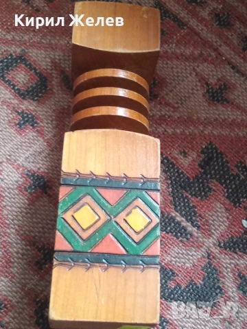 Дървен свештник 51303, снимка 7 - Антикварни и старинни предмети - 53392299